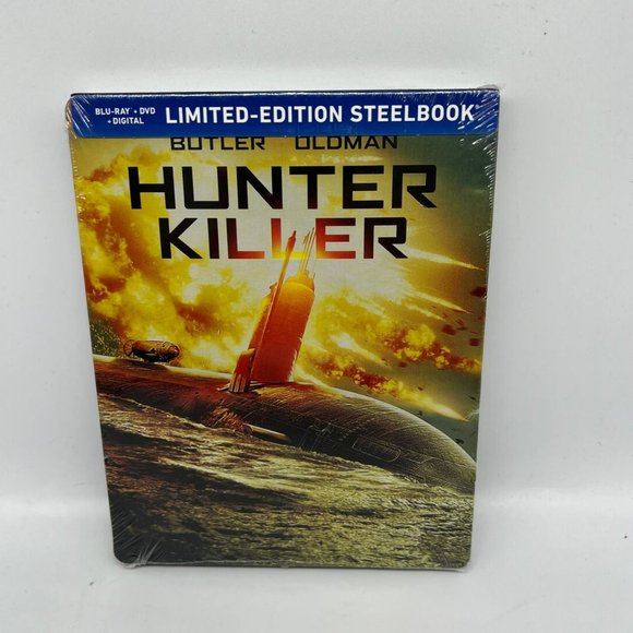 Hunter Killer Limited Edition Steelbook Blu-ray +‎ DVD + Digital - Picture 1 of 6